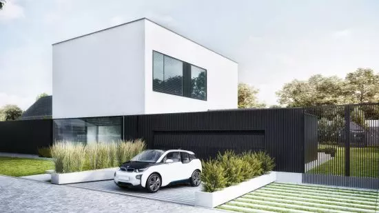 mur zewnętrzny stał się integralną częścią domu jednorodzinnego mur zewnętrzny stał się integralną częścią domu jednorodzinnego