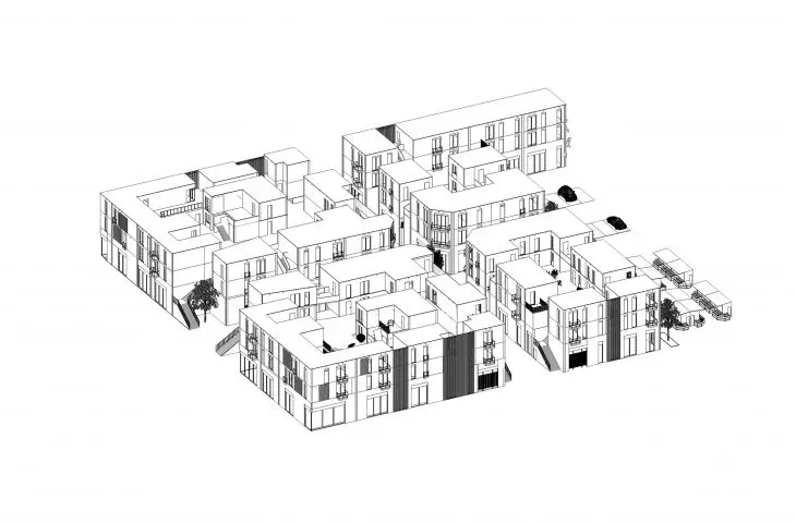Aksonometria projektowanej przestrzeni