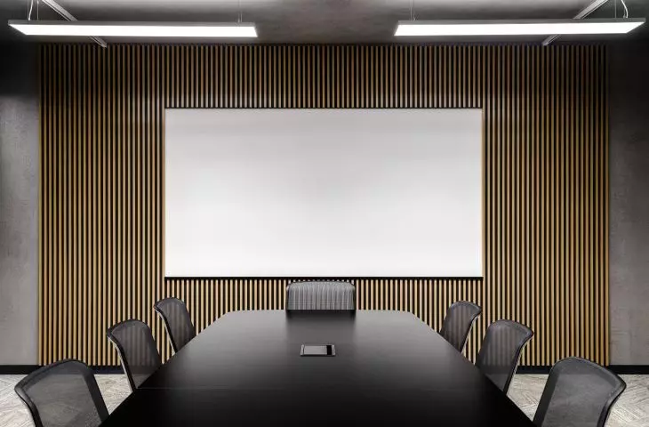 Minimalist conference room