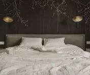 Decorative wall in the bedroom