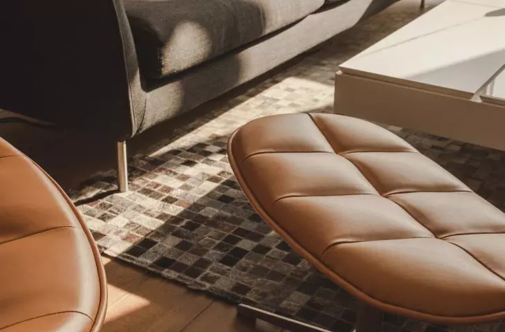 Designer furniture in the living room