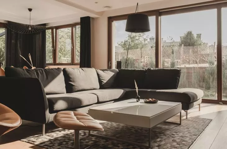 Living room overflowing with light