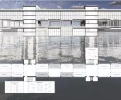 Bridge cross-section and first floor plan