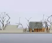 mockup of the house, view from the street
