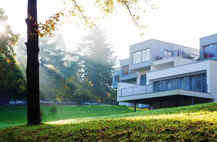 Large glazed facades