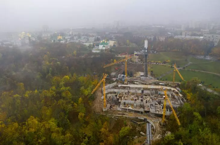 construction, bird's eye view