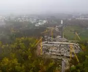 construction, bird's eye view