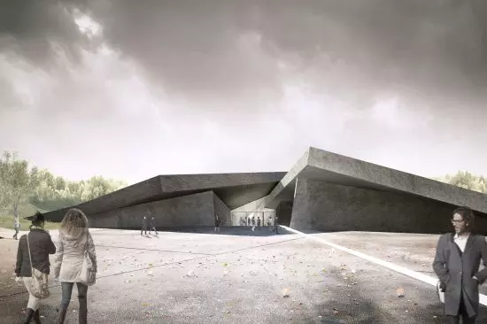 obiekt object fits into both the tectonics and the landscape of the Dnipro valley slope