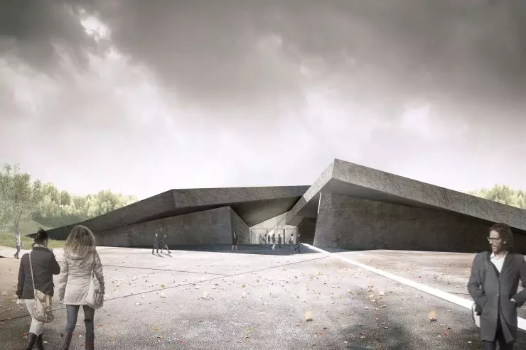 obiekt object fits into both the tectonics and the landscape of the Dnipro valley slope