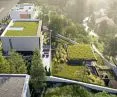 view of green roofs and terraces