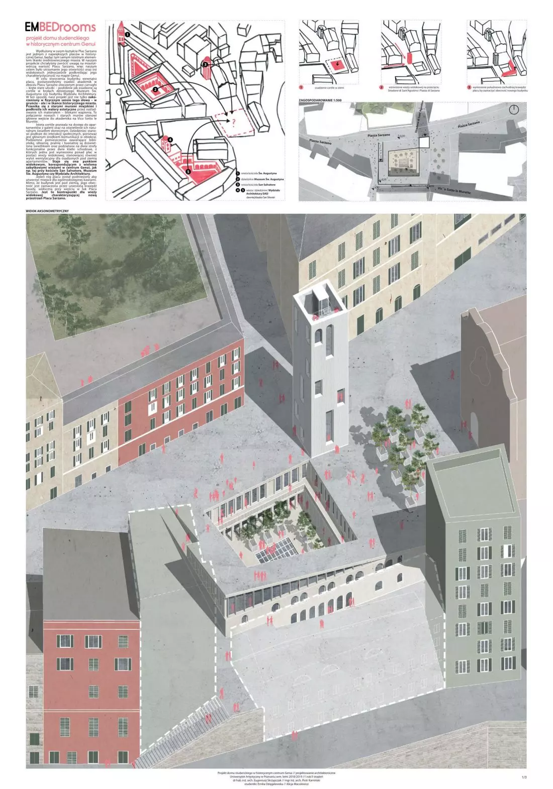 Projekt domu
studenckiego w historycznym centrum Genui