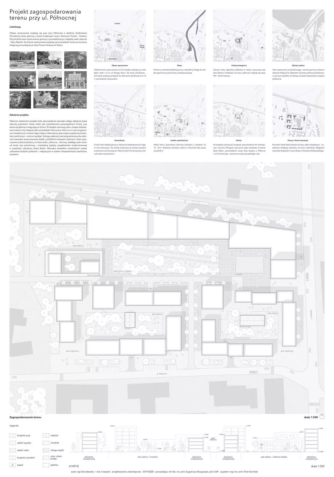 Urbanistyka, 2.
nagroda, Projekt zagospodarowania terenu przy ul. Północnej