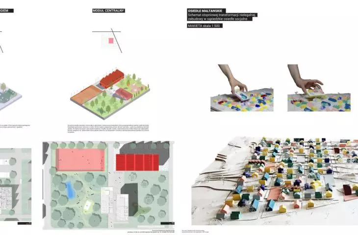 Urban Planning, 1st Prize and Grand Prix, Maltese Estate, design: Katarzyna Krawczyk (UAP)