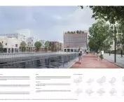 Urban Planning, 2nd prize, Development of the Starołęka area on the Warta River, design: Michał Orlikowski (UAP) 