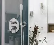 Ciemny granat zestawiony z bielą