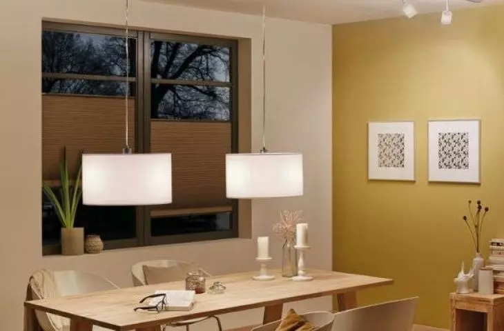 Track lighting in interior design - Paulmann model, dining room lighting