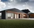 panels imitating wood veneer to add lightness to the body