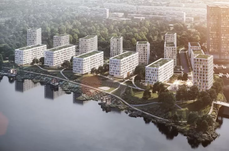 Osiedle przy ulicy Białowieskiej we Wrocławiu