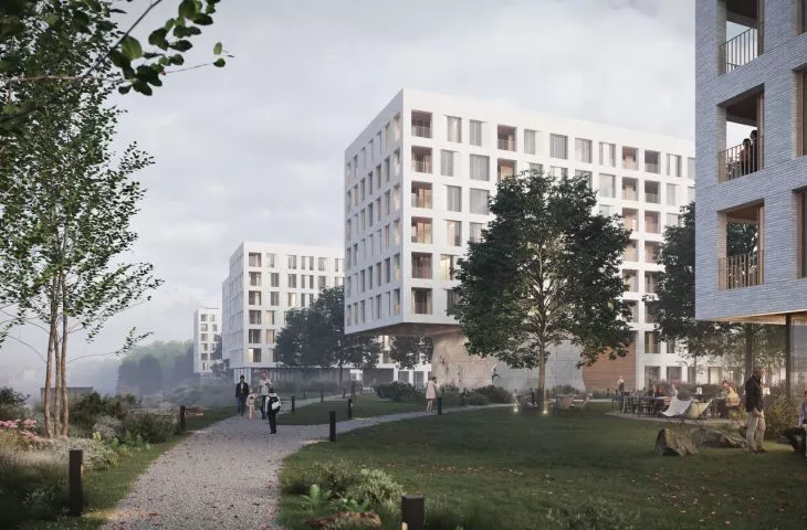Osiedle przy ulicy Białowieskiej we Wrocławiu