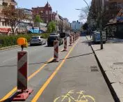 Temporary bike path - Berlin