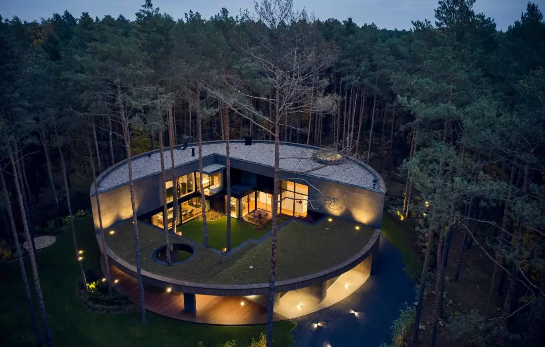 Circle Wood House
widok z góry