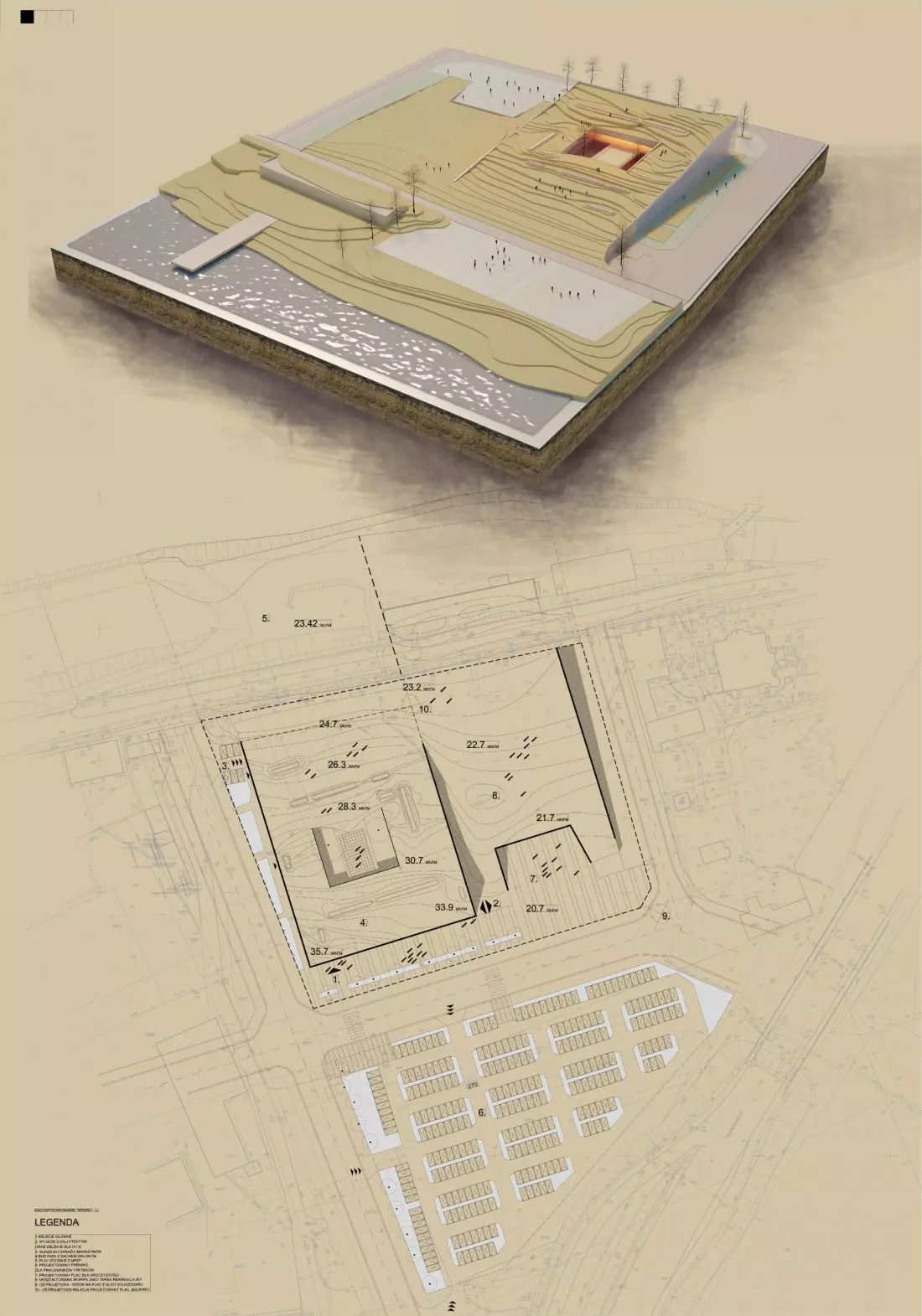 wyróżnienie honorowe (6. miejsce), proj.: Indo