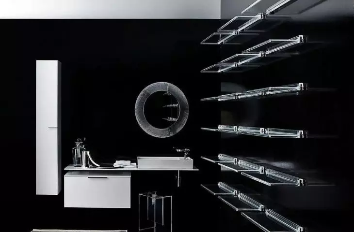 Designers love black bathrooms. Kartell by Laufen collection