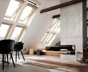 Roof windows with different opening methods