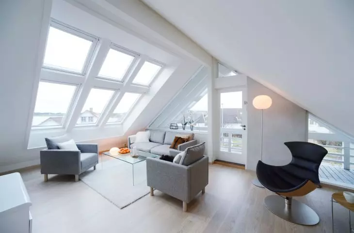 Windows optically enlarge attic space