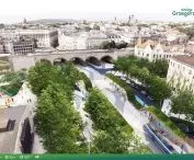 Visualization; view towards the railroad viaduct