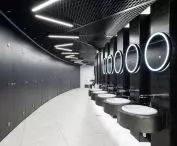  Honorable mention in the interior category. Toilet in the Spodek in Katowice.