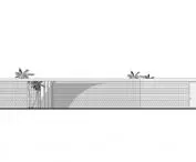 Front elevation of the pavilion