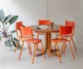 Orange accents 