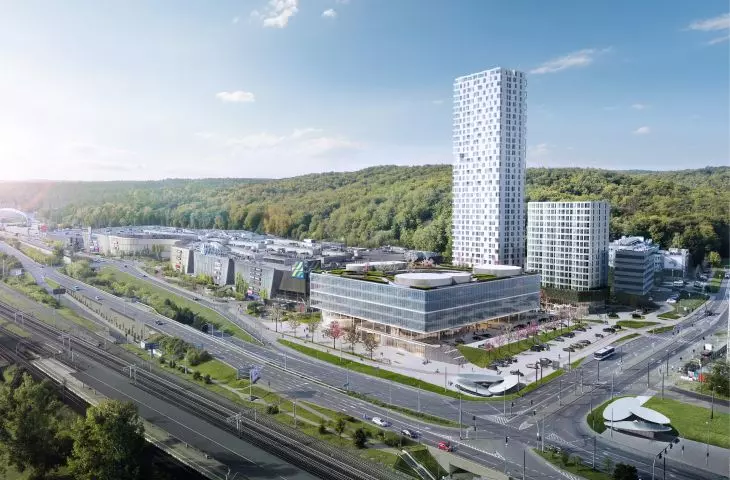 Wieżowiec autorstwa BJK Architekci