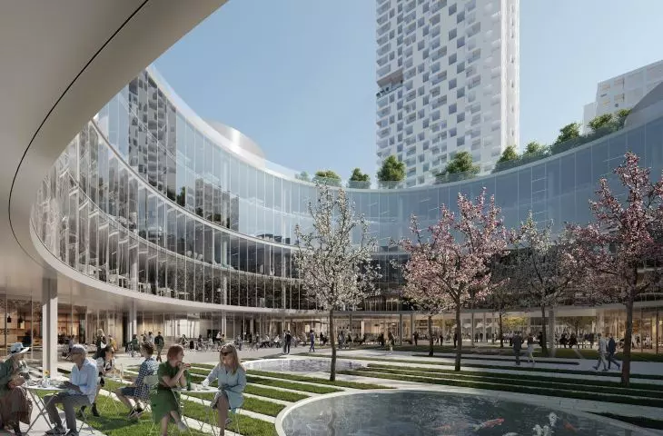 Dziedziniec autorstwa BJK Architekci