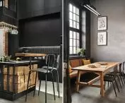 kitchen and dining room