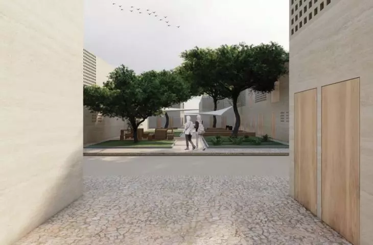Women's village in Afghanistan, lots of greenery