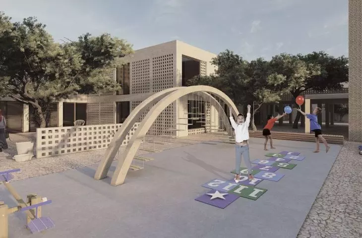 Afghan women's village, playground