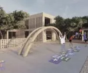 Afghan women's village, playground