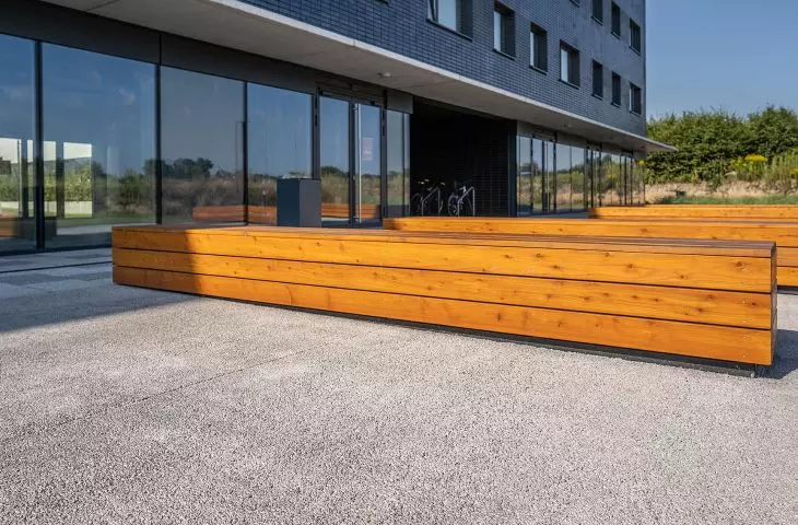 Unusual PERVIA water-permeable pavements 