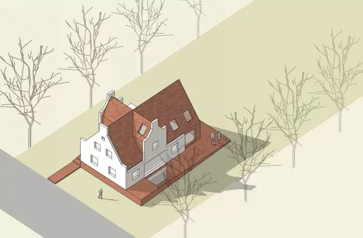 diagram of the shape of the solid, step 4