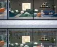 Store window glazing - Clearsight glass (top) and plain glass (bottom)
