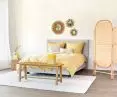 Delicate combination of gray and yellow