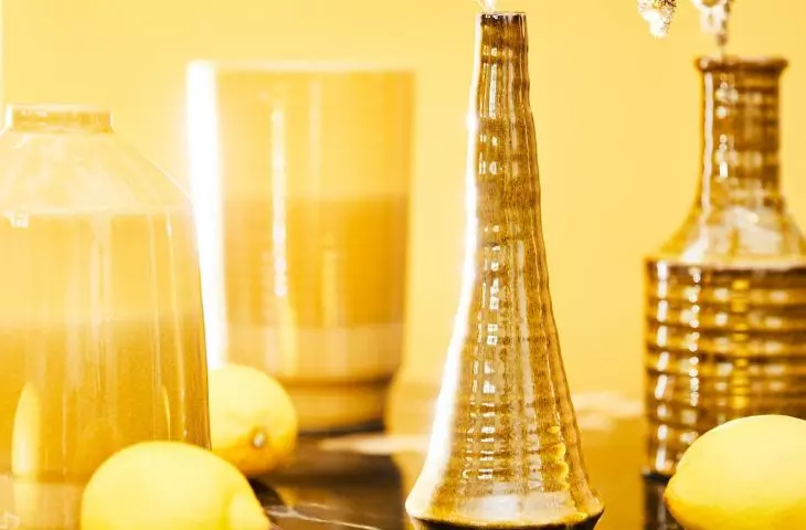 Strong yellow adds energy