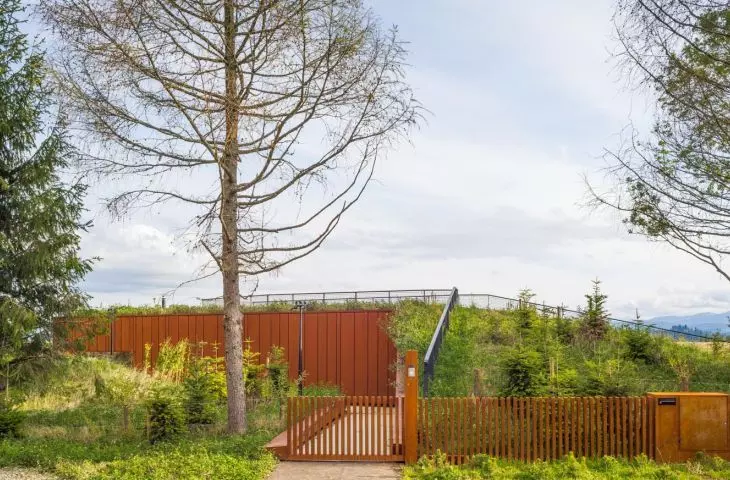 A house hidden in the landscape