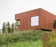 Corten-clad facade