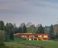 House in the Bieszczady Mountains, evening