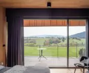 House in the Bieszczady Mountains, view from the bedroom