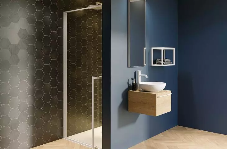 LUCID GD101 recess door, LIVIT SLATE BOWL washbasin