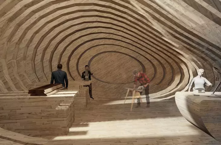 Blob with workshop space 